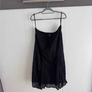 Ralph Lauren Black Slip Mini Dress Spaghetti Strap